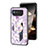 Funda Bumper Silicona Gel Espejo Flores Carcasa S01 para Asus ROG Phone 6