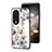 Funda Bumper Silicona Gel Espejo Flores Carcasa S01 para Huawei Honor 90 5G