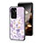 Funda Bumper Silicona Gel Espejo Flores Carcasa S01 para Huawei Honor 90 Lite 5G