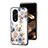 Funda Bumper Silicona Gel Espejo Flores Carcasa S01 para Huawei Honor X5 Plus