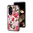 Funda Bumper Silicona Gel Espejo Flores Carcasa S01 para Huawei Honor X5 Plus