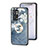 Funda Bumper Silicona Gel Espejo Flores Carcasa S01 para OnePlus 9RT 5G