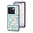 Funda Bumper Silicona Gel Espejo Flores Carcasa S01 para OnePlus Ace Pro 5G