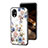 Funda Bumper Silicona Gel Espejo Flores Carcasa S01 para Oppo A17K