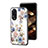 Funda Bumper Silicona Gel Espejo Flores Carcasa S01 para Oppo A38