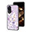 Funda Bumper Silicona Gel Espejo Flores Carcasa S01 para Oppo A38