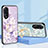 Funda Bumper Silicona Gel Espejo Flores Carcasa S01 para Oppo A38