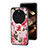 Funda Bumper Silicona Gel Espejo Flores Carcasa S01 para Oppo Find X6 5G