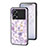 Funda Bumper Silicona Gel Espejo Flores Carcasa S01 para Oppo K10 Pro 5G