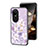 Funda Bumper Silicona Gel Espejo Flores Carcasa S01 para Oppo Reno10 5G