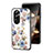 Funda Bumper Silicona Gel Espejo Flores Carcasa S01 para Oppo Reno10 Pro+ Plus 5G