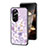 Funda Bumper Silicona Gel Espejo Flores Carcasa S01 para Oppo Reno10 Pro+ Plus 5G