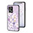 Funda Bumper Silicona Gel Espejo Flores Carcasa S01 para Oppo Reno7 4G