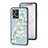 Funda Bumper Silicona Gel Espejo Flores Carcasa S01 para Oppo Reno7 4G