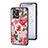 Funda Bumper Silicona Gel Espejo Flores Carcasa S01 para Oppo Reno7 4G