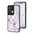 Funda Bumper Silicona Gel Espejo Flores Carcasa S01 para Oppo Reno8 Pro 5G