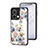 Funda Bumper Silicona Gel Espejo Flores Carcasa S01 para Oppo Reno9 Pro 5G