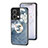 Funda Bumper Silicona Gel Espejo Flores Carcasa S01 para Oppo Reno9 Pro 5G