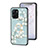 Funda Bumper Silicona Gel Espejo Flores Carcasa S01 para Realme 10 5G