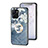 Funda Bumper Silicona Gel Espejo Flores Carcasa S01 para Realme 10 5G