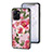 Funda Bumper Silicona Gel Espejo Flores Carcasa S01 para Realme 10 5G