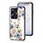 Funda Bumper Silicona Gel Espejo Flores Carcasa S01 para Realme 10 Pro+ Plus 5G