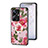 Funda Bumper Silicona Gel Espejo Flores Carcasa S01 para Realme 10 Pro+ Plus 5G