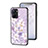 Funda Bumper Silicona Gel Espejo Flores Carcasa S01 para Realme 10S 5G