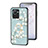 Funda Bumper Silicona Gel Espejo Flores Carcasa S01 para Realme C30