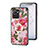 Funda Bumper Silicona Gel Espejo Flores Carcasa S01 para Realme C30