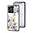 Funda Bumper Silicona Gel Espejo Flores Carcasa S01 para Realme C53