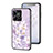 Funda Bumper Silicona Gel Espejo Flores Carcasa S01 para Realme C53 India