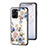 Funda Bumper Silicona Gel Espejo Flores Carcasa S01 para Realme Q5x 5G