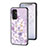 Funda Bumper Silicona Gel Espejo Flores Carcasa S01 para Samsung Galaxy M13 4G