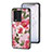 Funda Bumper Silicona Gel Espejo Flores Carcasa S01 para Vivo iQOO 10 5G