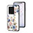 Funda Bumper Silicona Gel Espejo Flores Carcasa S01 para Vivo iQOO Neo7 5G