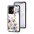 Funda Bumper Silicona Gel Espejo Flores Carcasa S01 para Vivo iQOO Z6 Lite 5G