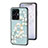 Funda Bumper Silicona Gel Espejo Flores Carcasa S01 para Vivo iQOO Z6 Lite 5G