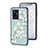 Funda Bumper Silicona Gel Espejo Flores Carcasa S01 para Vivo iQOO Z6x