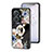 Funda Bumper Silicona Gel Espejo Flores Carcasa S01 para Vivo T1 4G