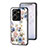 Funda Bumper Silicona Gel Espejo Flores Carcasa S01 para Vivo V25 5G