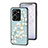 Funda Bumper Silicona Gel Espejo Flores Carcasa S01 para Vivo V25 5G