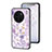 Funda Bumper Silicona Gel Espejo Flores Carcasa S01 para Vivo X90 Pro 5G