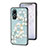 Funda Bumper Silicona Gel Espejo Flores Carcasa S01 para Vivo Y02S