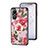 Funda Bumper Silicona Gel Espejo Flores Carcasa S01 para Vivo Y02S