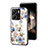 Funda Bumper Silicona Gel Espejo Flores Carcasa S01 para Xiaomi Poco C65