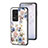 Funda Bumper Silicona Gel Espejo Flores Carcasa S01 para Xiaomi Poco F4 5G