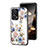 Funda Bumper Silicona Gel Espejo Flores Carcasa S01 para Xiaomi Poco F5 5G