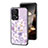 Funda Bumper Silicona Gel Espejo Flores Carcasa S01 para Xiaomi Poco F5 5G