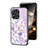 Funda Bumper Silicona Gel Espejo Flores Carcasa S01 para Xiaomi Redmi 12 4G